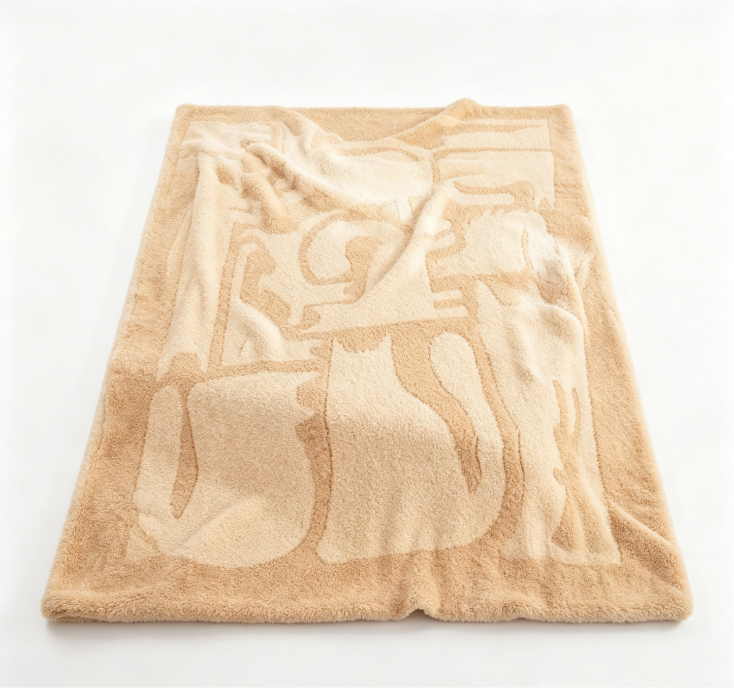 Heavyweight Textured Fleece Throw Blanket - Soft Cozy Bed Couch Blanket