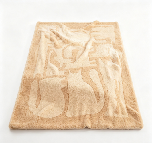Heavyweight Textured Fleece Throw Blanket - Soft Cozy Bed Couch Blanket