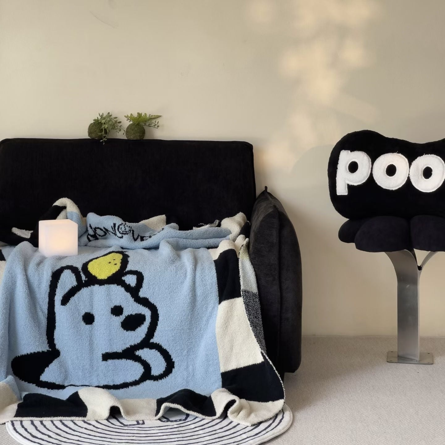 Heavyweight Milk Fleece Throw Blanket - Soft Cozy Baby-Safe Couch Blanket