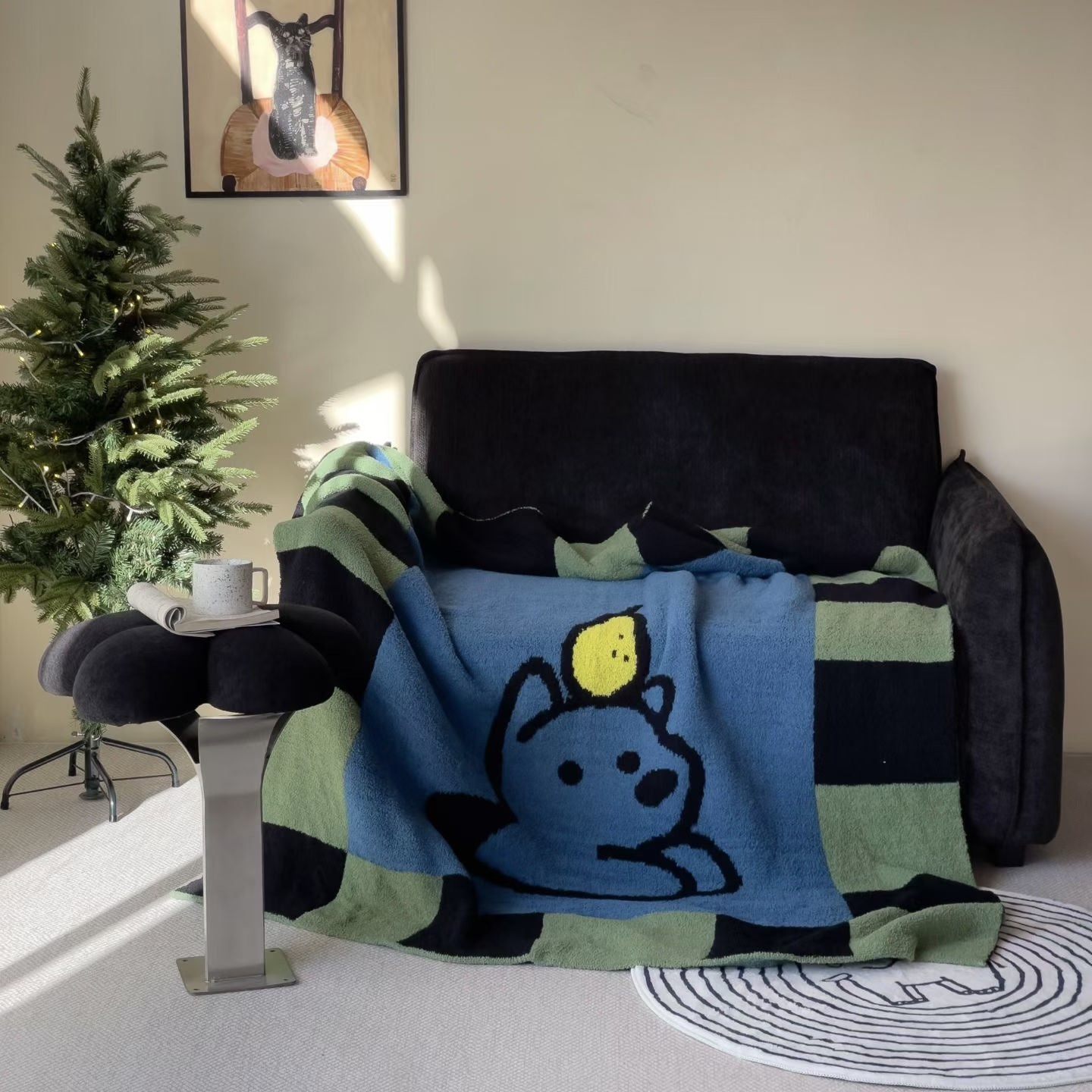 Heavyweight Milk Fleece Throw Blanket - Soft Cozy Baby-Safe Couch Blanket